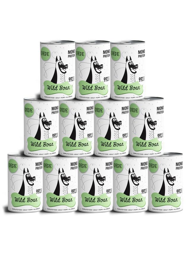 PEPE MONO PROTEIN Boar (dziczyzna) 12x400g