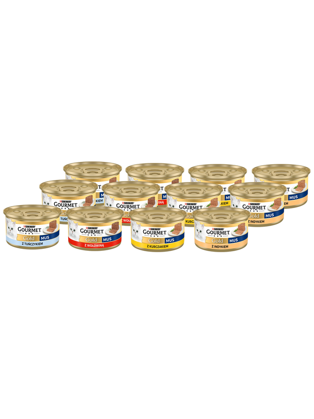 Purina Gourmet Gold mus - mix smaków 12x85g