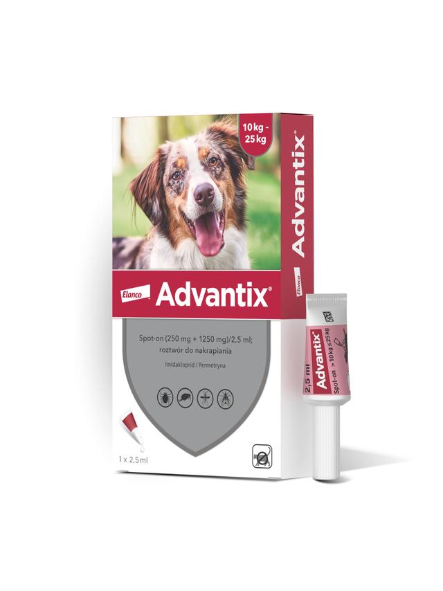 Advantix - dla psów 10-25kg (pipeta 2,5ml)