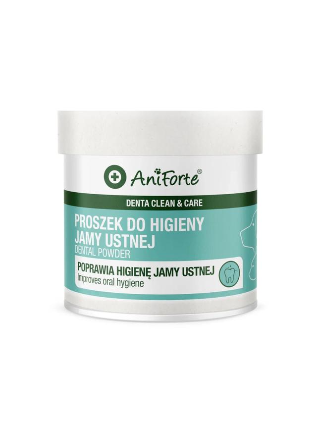 AniForte Denta Clean & Care - proszek do higieny jamy ustnej dla psa i kota - 80g