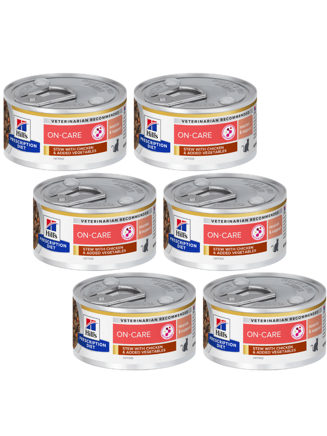 HILL'S PD Prescription Diet Feline On-Care Chicken&Vegatables Stews 6x82g