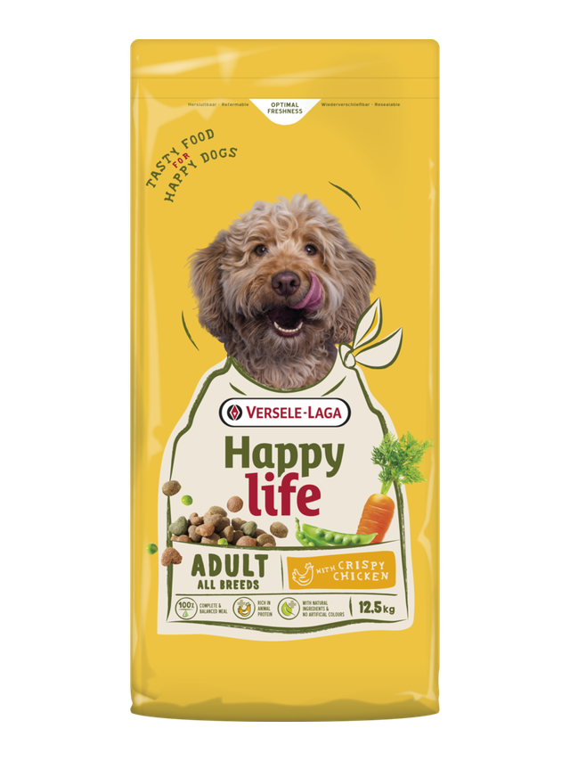 VERSELE-LAGA Happy Life Adult with Chicken 12,5kg - karma dla dorosłych psów z kurczakiem