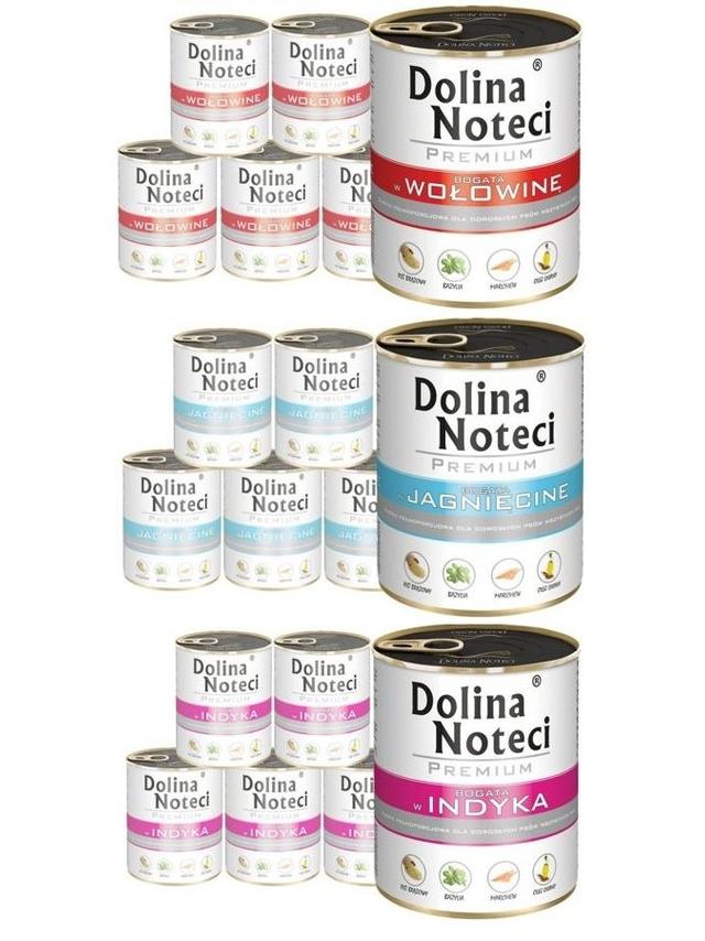 Dolina Noteci PREMIUM 30x800g (jagnięcina + wołowina + indyk)