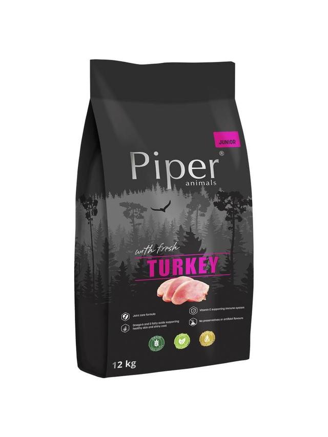 DOLINA NOTECI Piper Animals Junior z indykiem 12kg