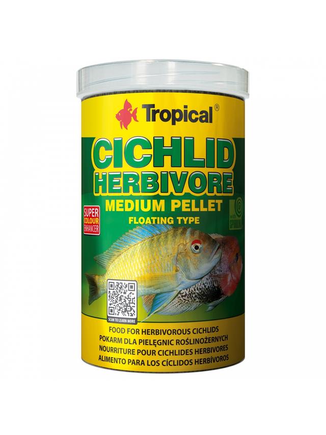 CICHLID HERBIVORE MEDIUM  PELLET 500ML/180G