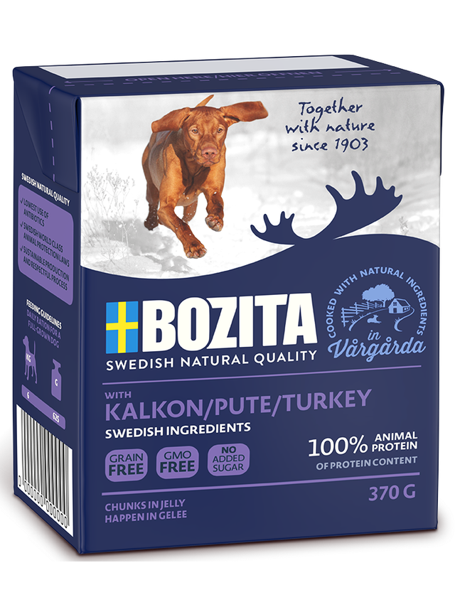 BOZITA Dog: Indyk w galarecie 370g