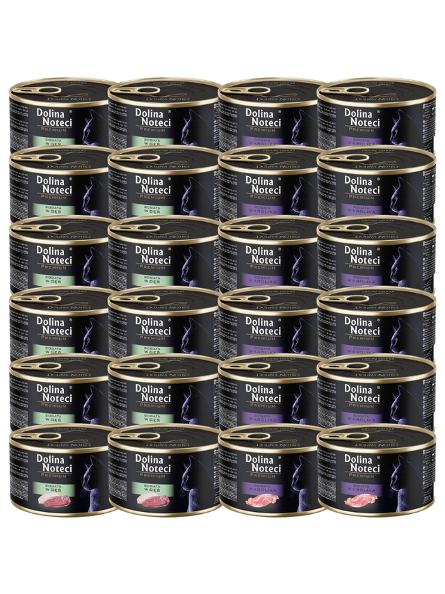 DOLINA NOTECI Premium dla kota MIX SMAKÓW 24x185g