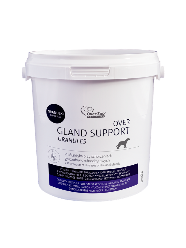 OVER Zoo Gland Support granules - na gruczoły około odbytowe - 600g