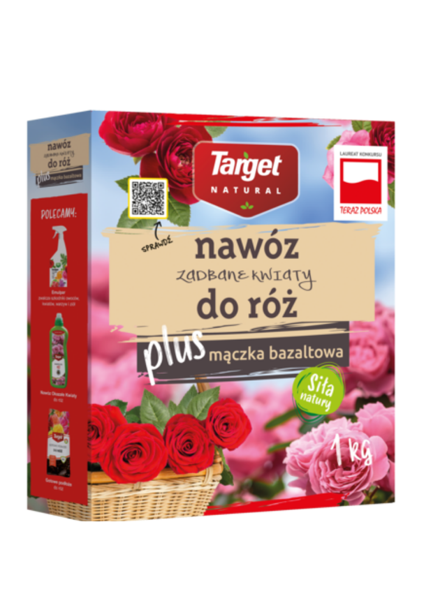 Nawóz Zadbane Kwiaty do róż plus mączka bazaltowa 1 kg
