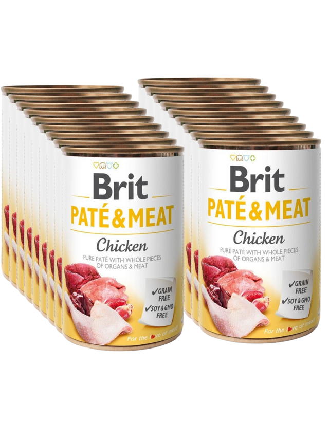 BRIT PATE & MEAT CHICKEN 18x400g