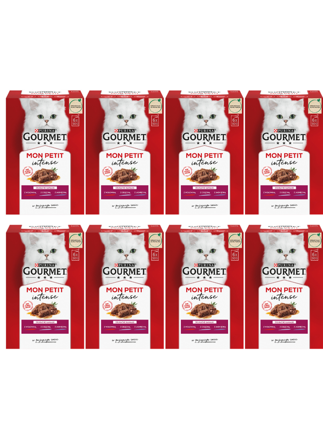GOURMET mon Petit Pokarm dla kotów - MIX Mięsny 8x(6x50g)