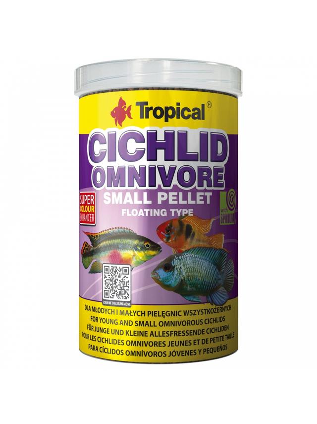 CICHLID OMNIVORE SMALL PELLET 250ML/90G