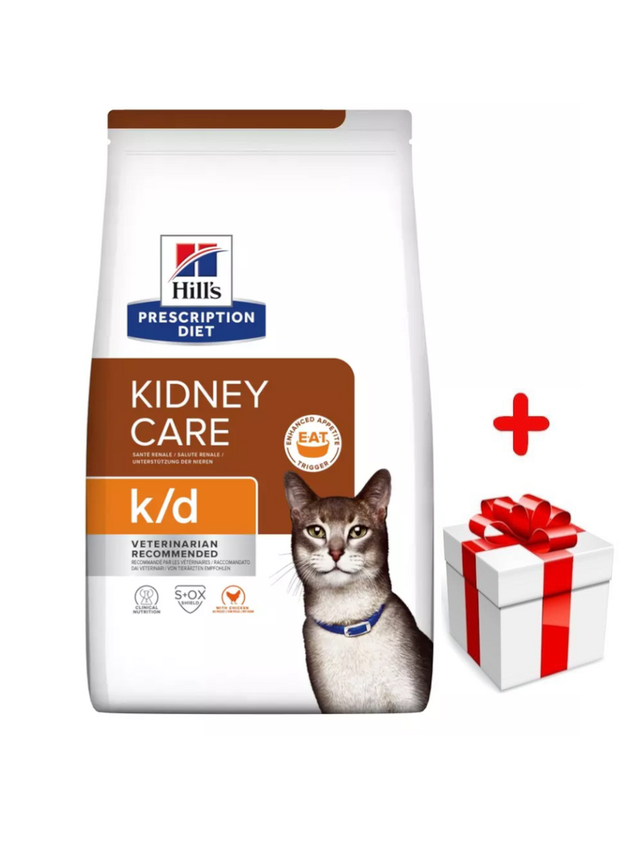 HILL'S PD Prescription Diet Feline k/d 1,5kg + niespodzianka dla kota GRATIS!