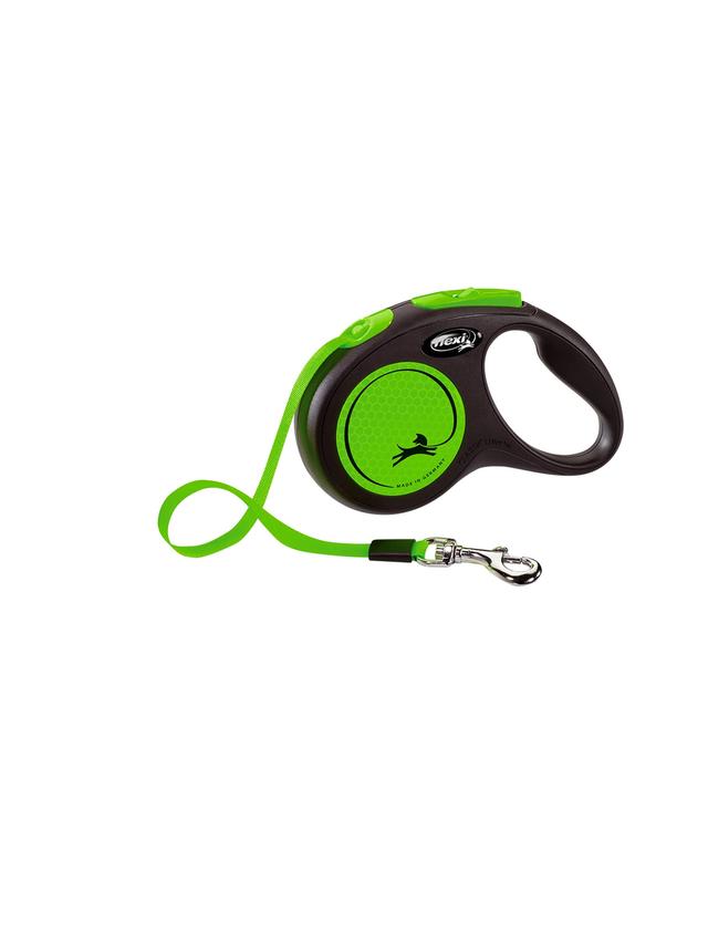 FLEXI Smycz oryginalna New Neon zielona S - 5m do 15kg - taśma