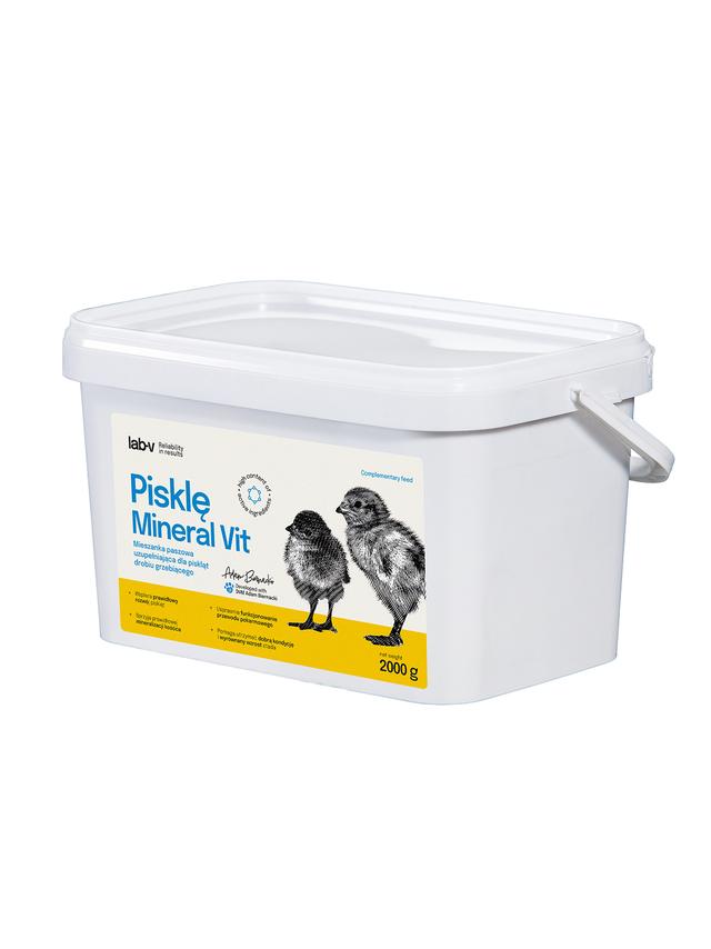 Lab-v Pisklę Mineral Vit – wsparcie wzrostu i mineralizacji kośćca piskląt drobiu grzebiącego 2000 g