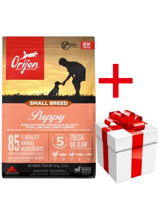 ORIJEN  SMALL BREED PUPPY 1,8 KG+ niespodzianka dla psa GRATIS!