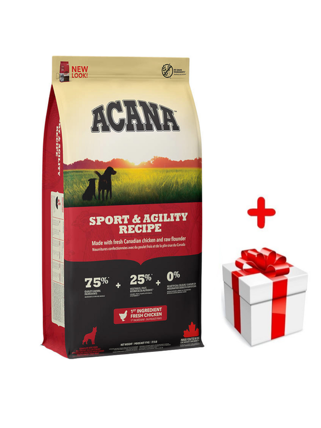 ACANA Sport & Agility 17kg + niespodzianka dla psa GRATIS!