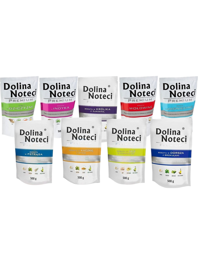 Dolina Noteci PREMIUM mix smaków bez kurczaka 30x500g