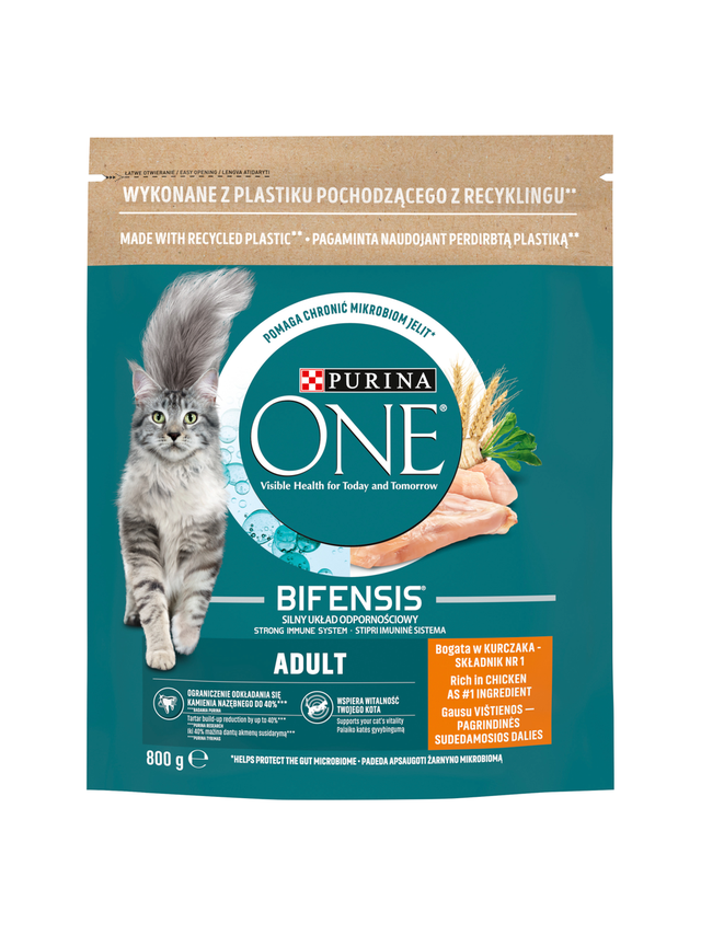 Purina One Cat Adult Karma z kurczakiem dla kota 800g