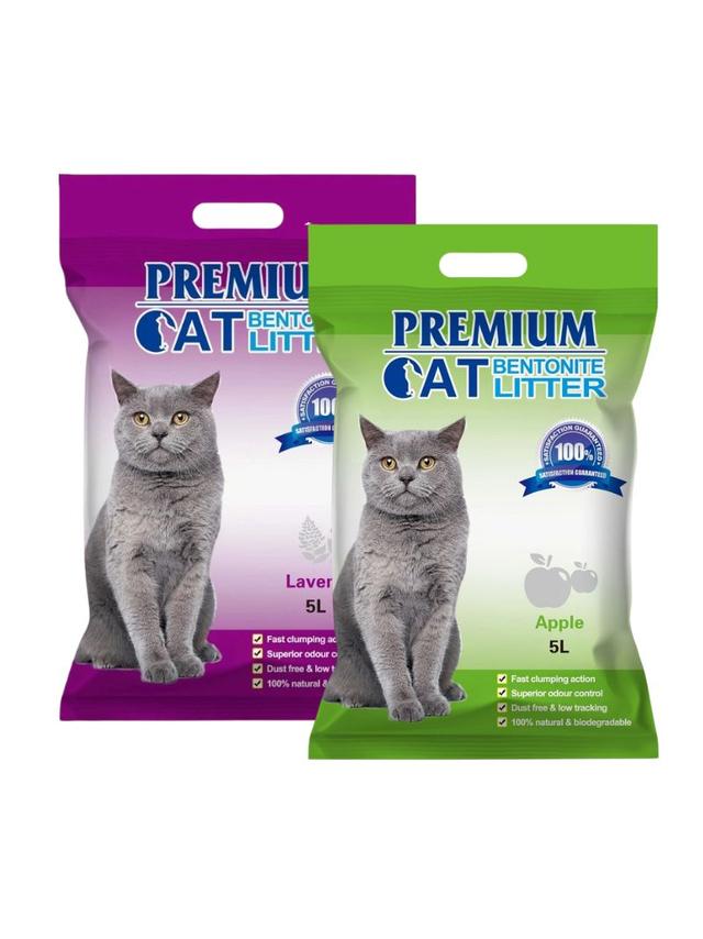 Premium Cat Żwirek Bentonitowy Zbrylający - Mix 2x5L