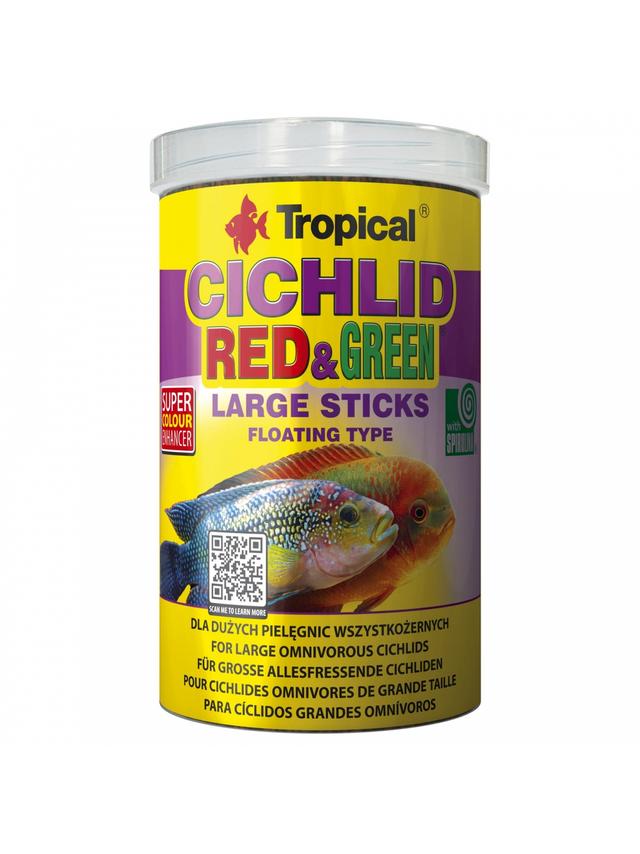 CICHLID RED&GREEN LARGE STICKS 250ML/75G