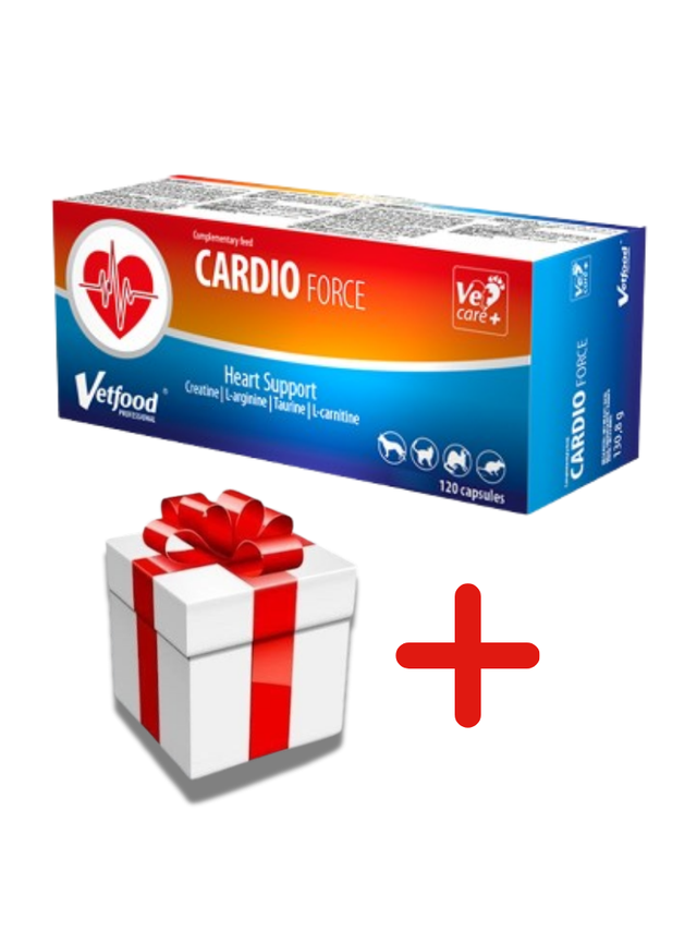 VETFOOD Cardioforce 120kaps. + NIESPODZIANKA DLA PSA GRATIS!!