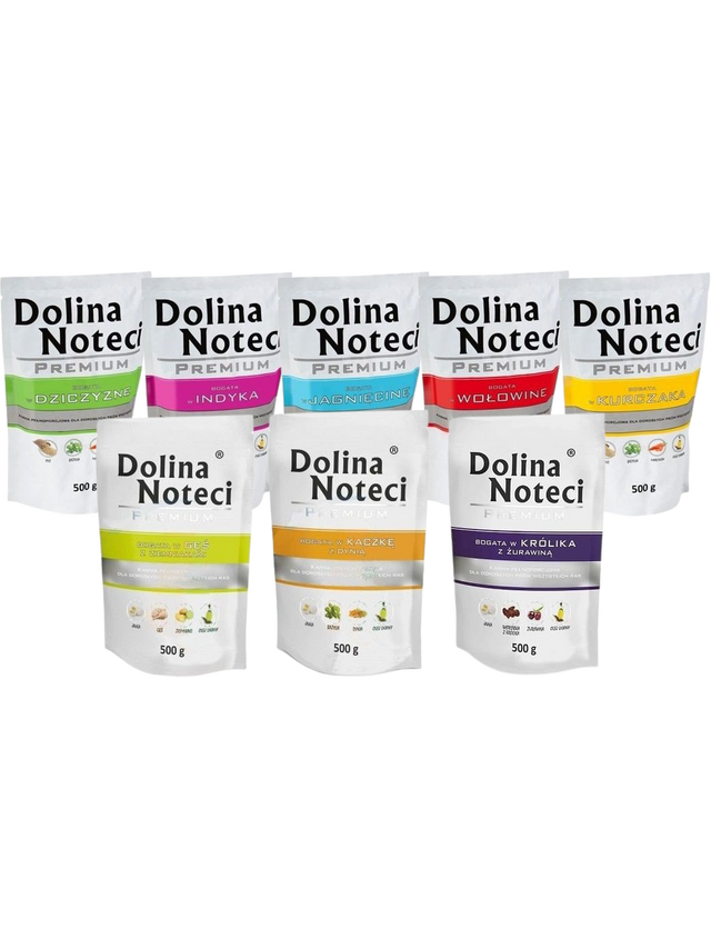 Dolina Noteci PREMIUM mix smaków bez ryb 12x500g