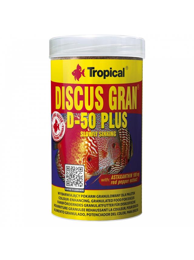 TROPICAL DISCUS GRAN D-50 PLUS 1000ML/440G