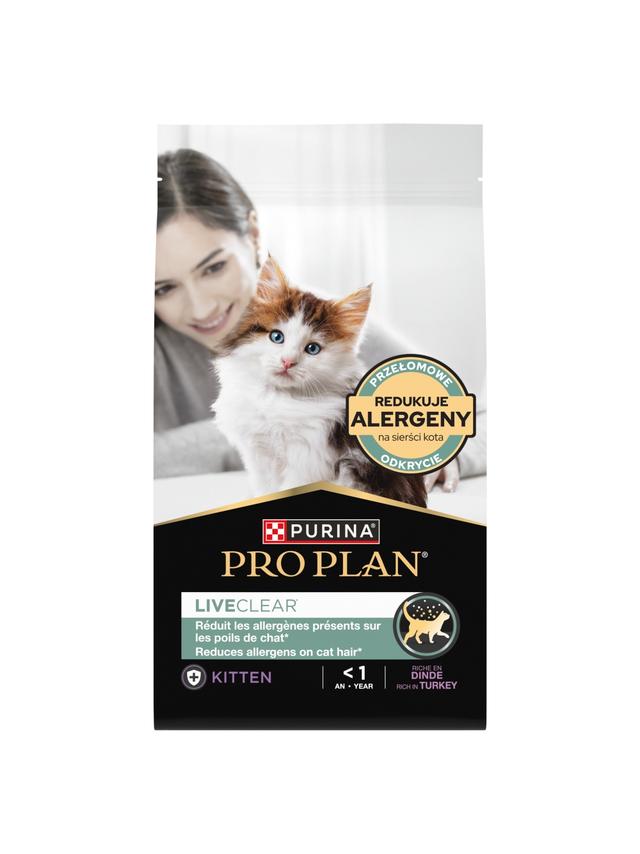 PRO PLAN LiveClear Karma dla kociąt bogata w indyka 1,4 kg