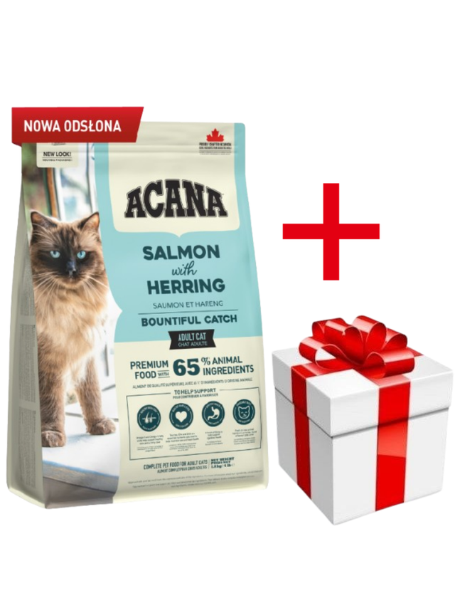 ACANA Bountiful Catch Cat 1,8kg + niespodzianka dla kota GRATIS!