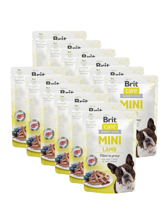 Brit Care Mini Lamb fillets in gravy 12x85g