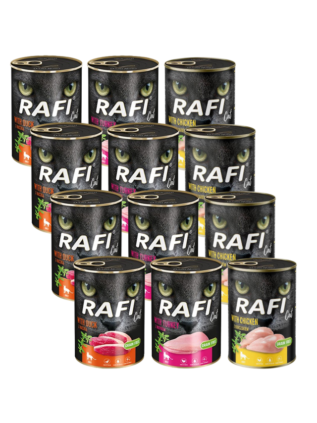 RAFI Cat Adult Mix Smaków 12x400g