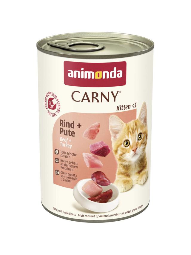 ANIMONDA Cat Carny Kitten smak: wołowina, indyk 400g