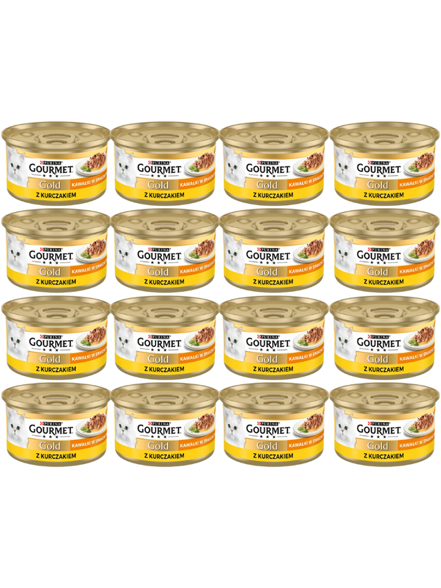 Purina Gourmet Gold Sauce Delight z kurczakiem 48x85g