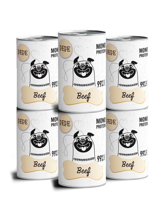 PEPE MONO PROTEIN Beef (wołowina) 6x400g