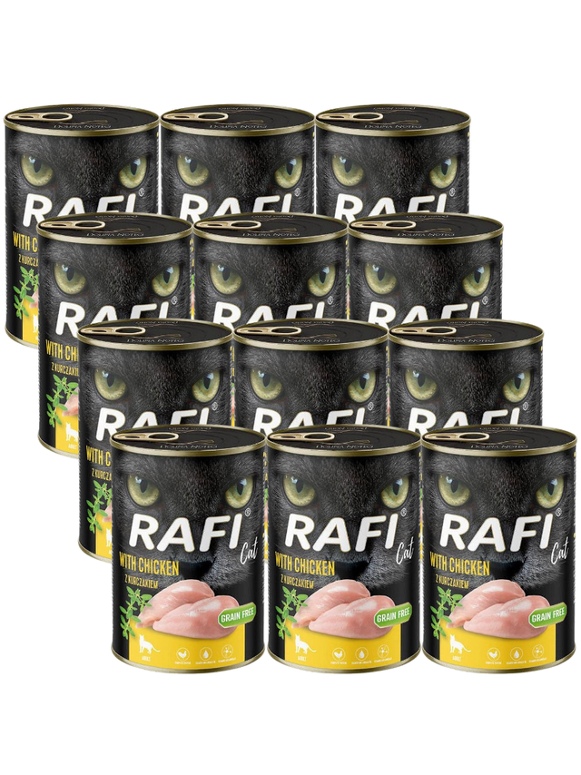 RAFI Cat Adult z kurczakiem 12x400g