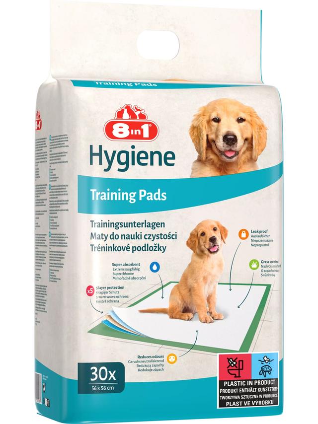 8in1 Mata absorbująca Training Pads - zapach trawy  57x56cm - Large Bag 30szt