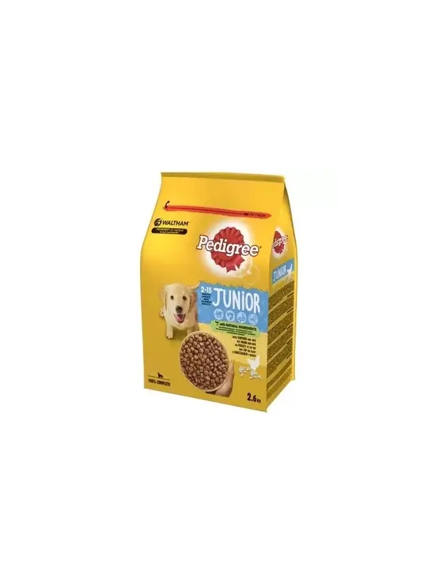 PEDIGREE Junior sucha karma dla psa z drobiem i warzywami 2,6kg