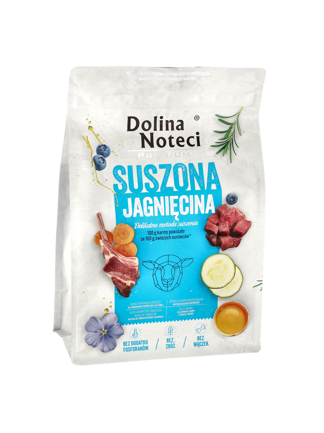 DOLINA NOTECI Premium Jagnięcina- karma suszona dla psa 3kg