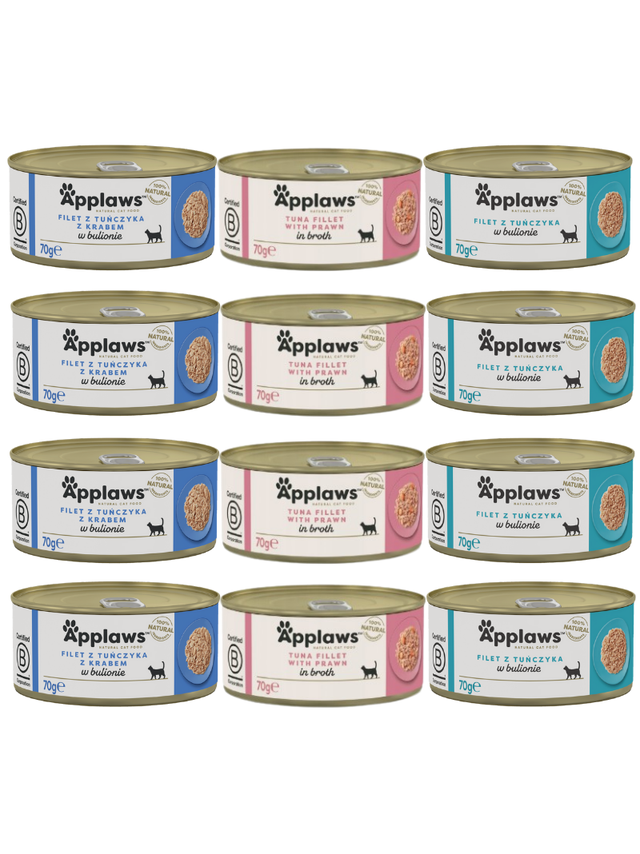 Applaws Cat Mix Tuńczyka 12x70g