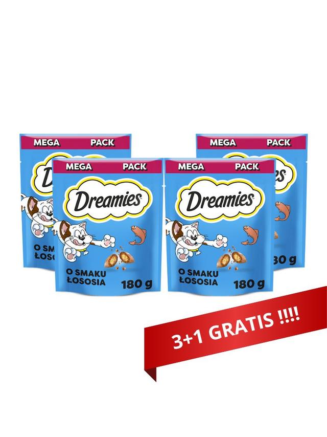 DREAMIES przysmaki dla kota z łososiem 4x180g