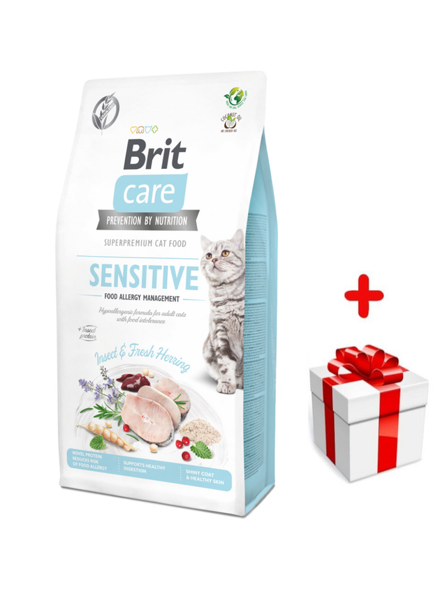 BRIT Care Cat Grain-Free Sensitive Allergy Management Insect 400g + niespodzianka dla kota GRATIS!
