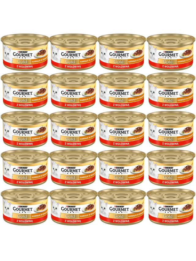 Purina Gourmet Gold Sauce Delight z wołowiną 72x85g