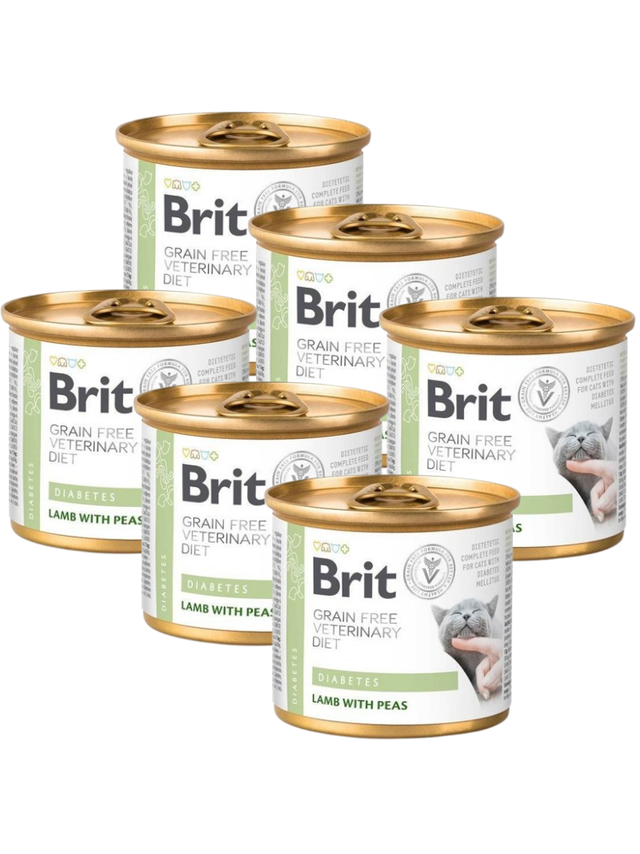 Brit Grain Free Veterinary Diet Cat Diabetes 6x200g