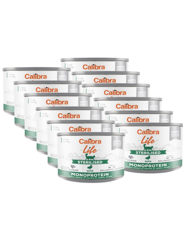 CALIBRA Cat Life Sterilised Duck 12x200g
