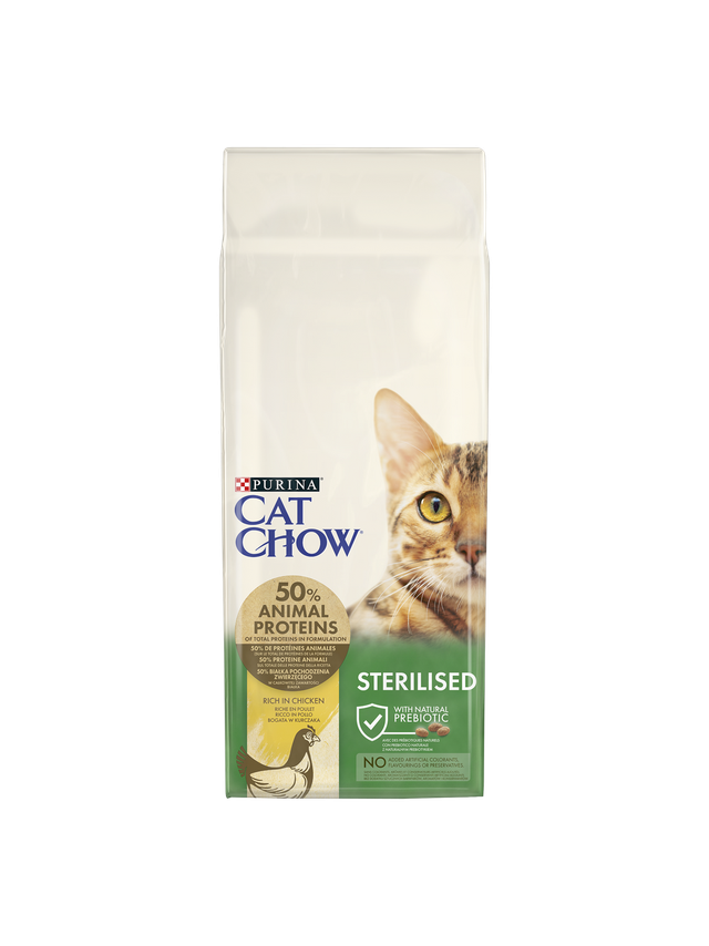 PURINA Cat Chow Sterilised Karma bogata w kurczaka 15kg