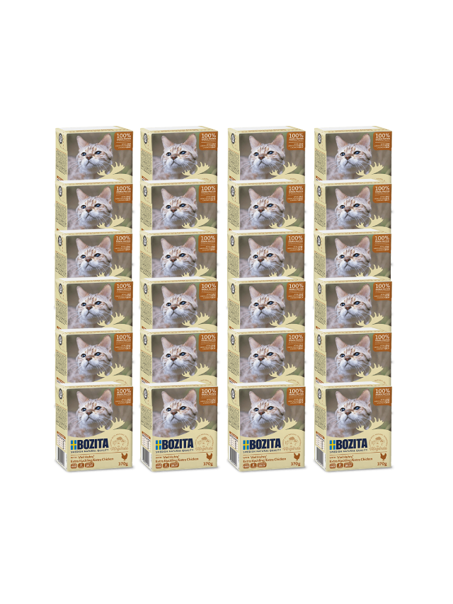 BOZITA Cat Siekany Kurczak W Galaretce 24x370g