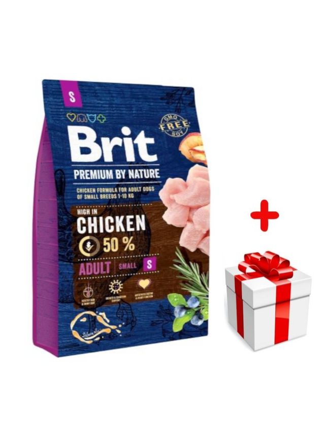BRIT Premium By Nature Adult S 3kg + niespodzianka dla psa GRATIS!