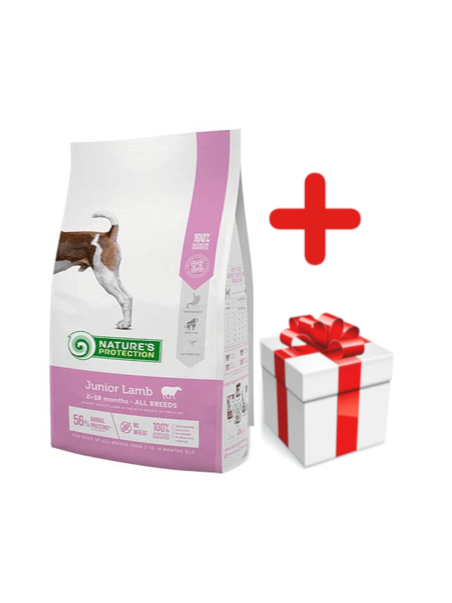 NATURES PROTECTION Junior Lamb 7,5kg + NIESPODZIANKA DLA PSA GRATIS
