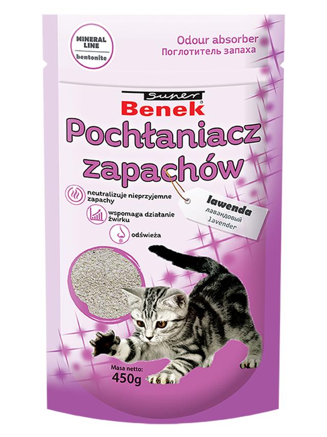 SUPER BENEK Pochłaniacz Zapachów Lawendowy 450g